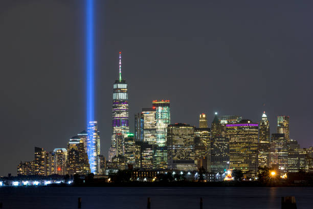 istock 911 Tribute in Light seen from Bush Terminal 1185667342