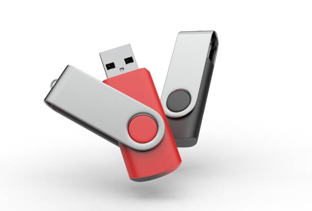 istock Blank pen drive for promotional branding. 3d render illustration. 1185674471