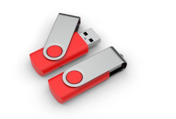 istock Blank pen drive for promotional branding. 3d render illustration. 1185674666