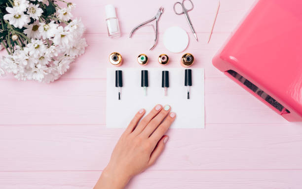 istock Woman showing painted nails 1185675161