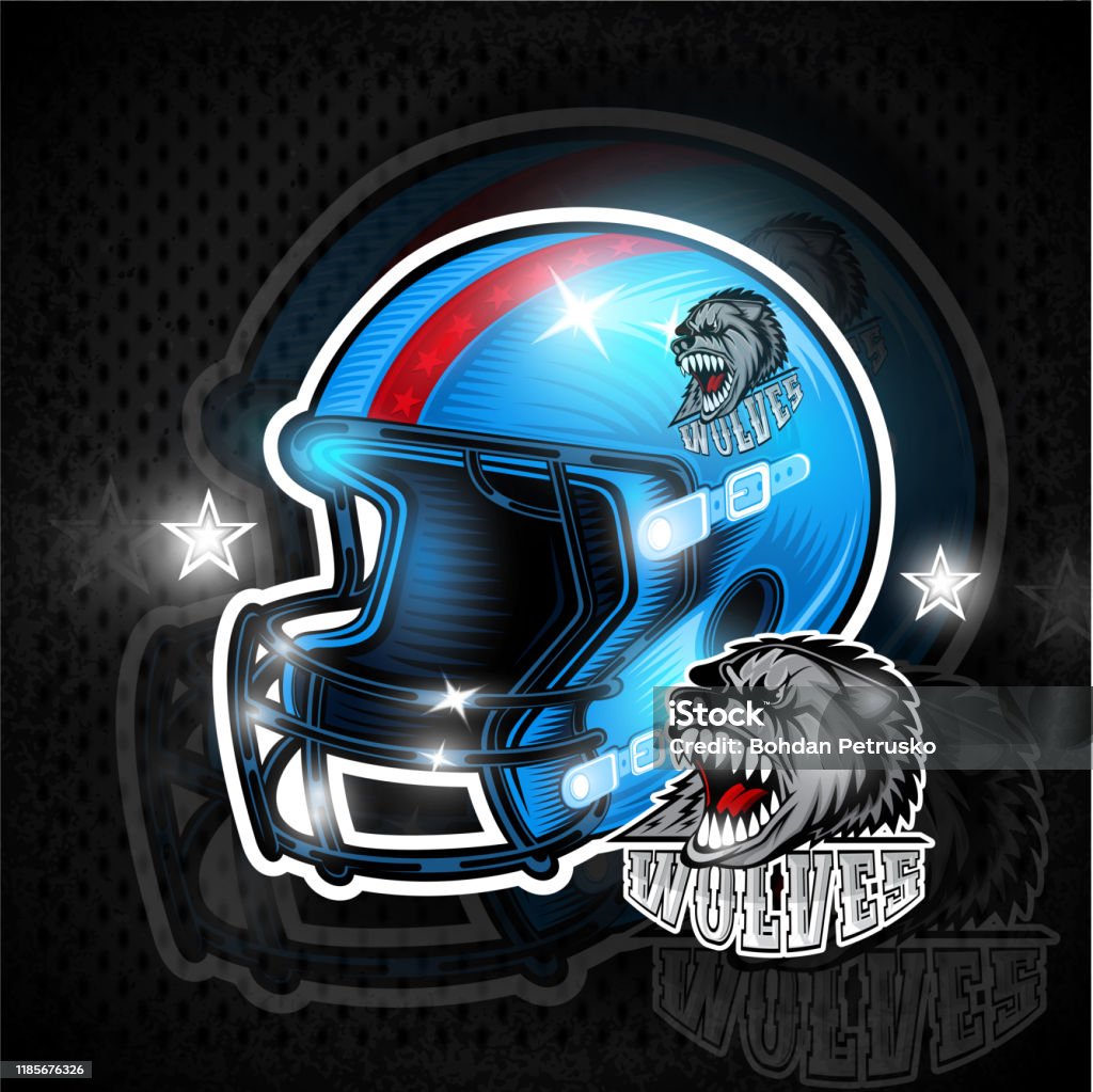 american football team helmets