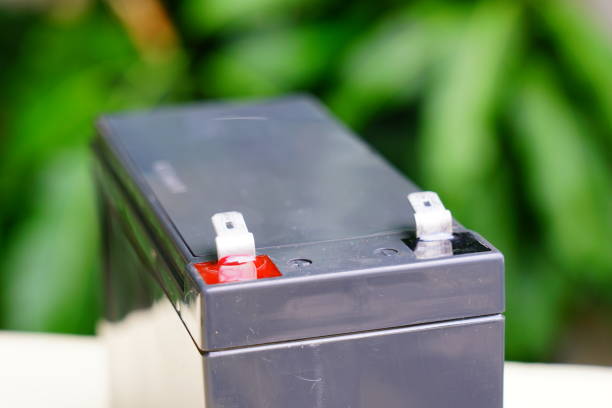 istock Industrial lead acid battery 1185678545