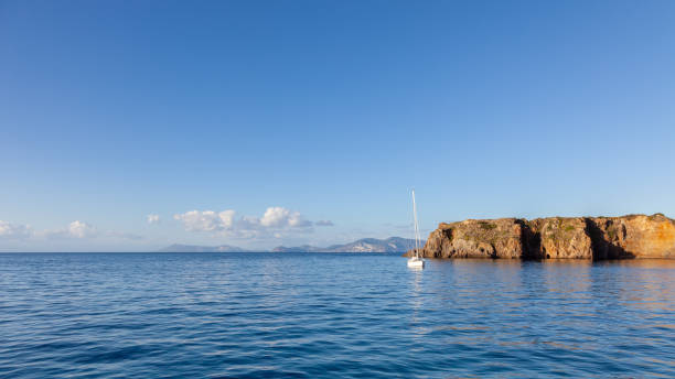istock sailing boat at Lipari Islands Sicily Italy 1185680002