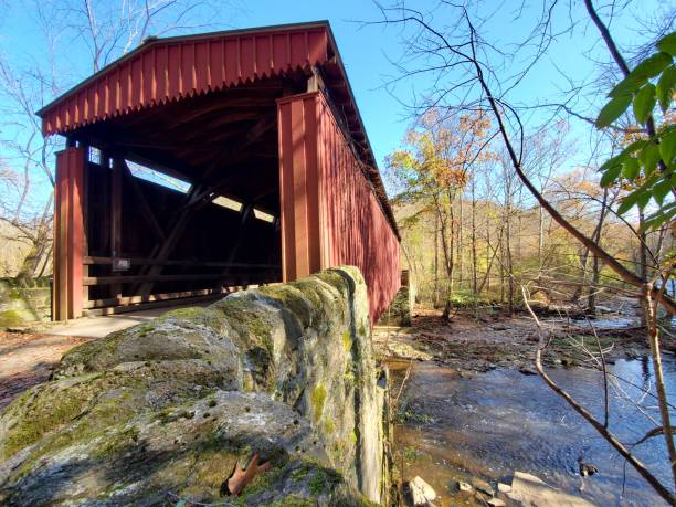 istock Covered Bridge in Wissahickon Valley Park 1185684452