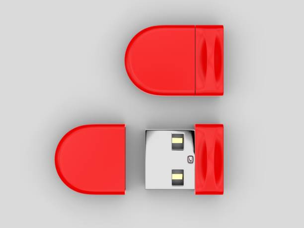 istock Blank pen drive for promotional branding. 3d render illustration. 1185684517