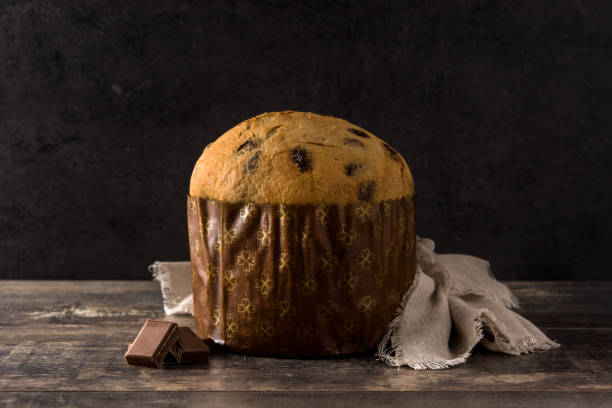 istock Christmas chocolate panettone 1185684667