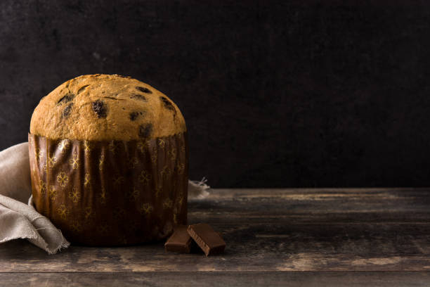 istock Christmas chocolate panettone 1185685767