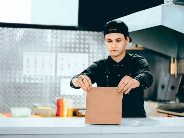 istock Takeaway food Photo with copy space 1185693778