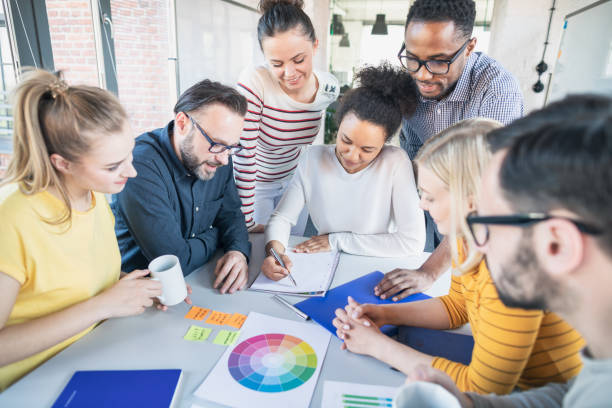 istock Young creative business people meeting at office. 1185696577