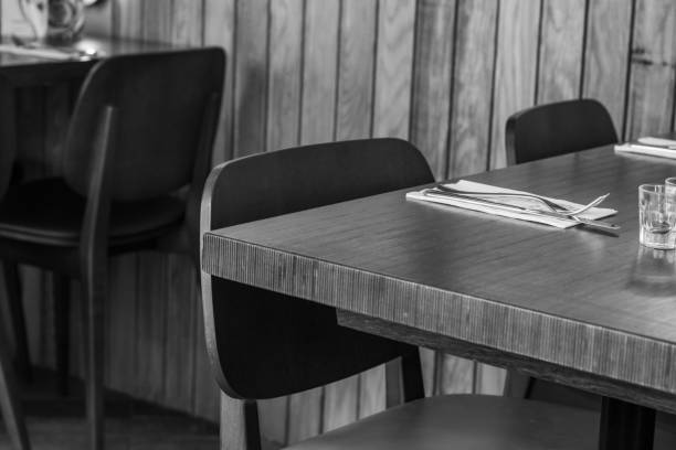 istock Monochromatic closeup of table 1185707800