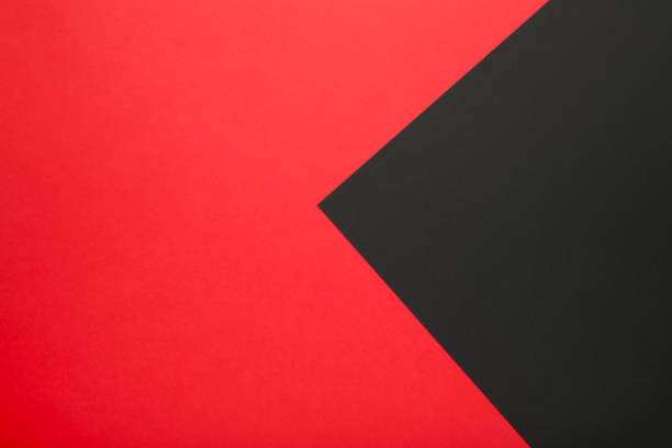 istock Black and red paper color for background. Black friday 1185710266