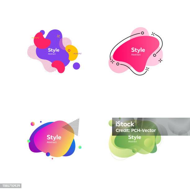 Colorful Abstract Figure Colorful Abstract Figures Set Stock Illustration - Download Image Now ...
