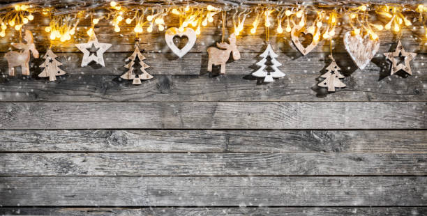istock Decorative Christmas garlands with free space 1185711683