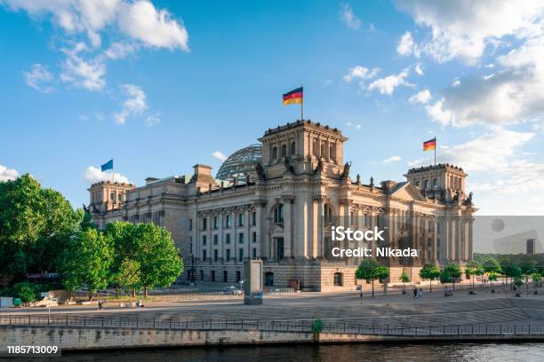 Reichstag And Government District In Berlin Germany Stock Photo - Download Image Now