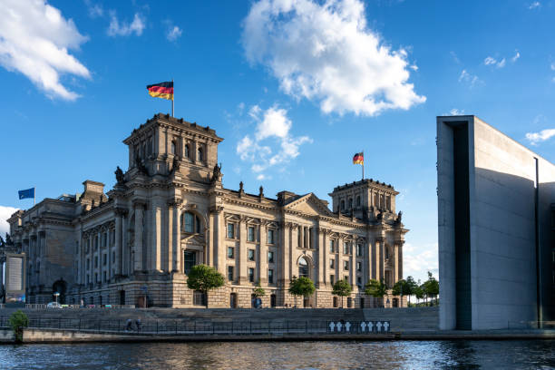 istock Reichstag and government district in Berlin, Germany 1185713031