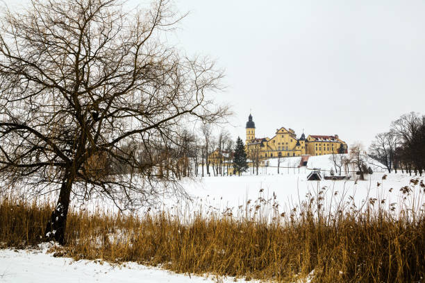 Weimar, Germany - January 19, 2018: Goethe's garden house in winter