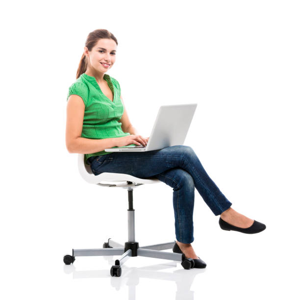 istock Female student with a laptop 1185714524