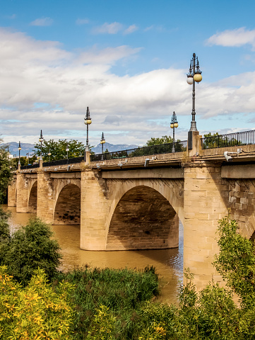 The Stone Bridge (Puenta de la Piedra), Logroño, La Rioja, Spain.