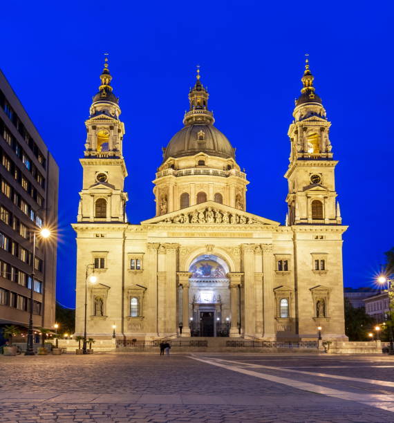 istock St. Stephen's Basilica at night, Budapest, Hungary 1185720778