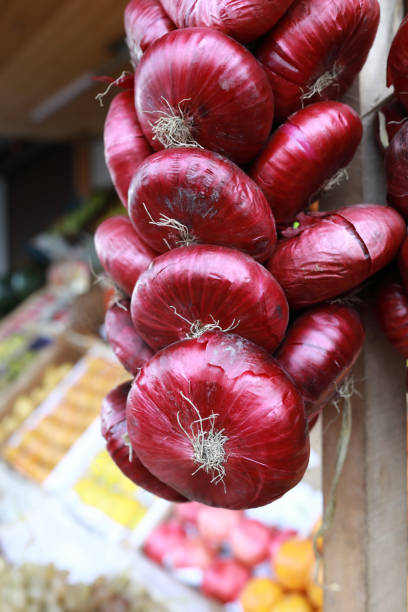 istock Bunch of red onions 1185722140