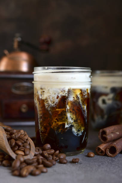 istock Iced coffee in a mason jars 1185724758