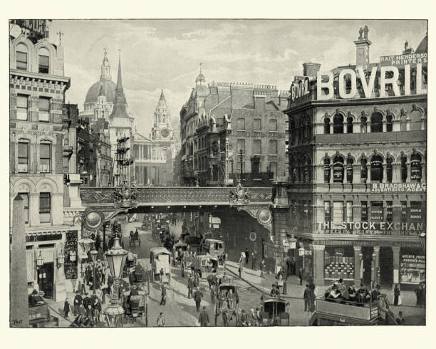 istock Ludgate Circus, Victorian London, 19th Century 1185727192