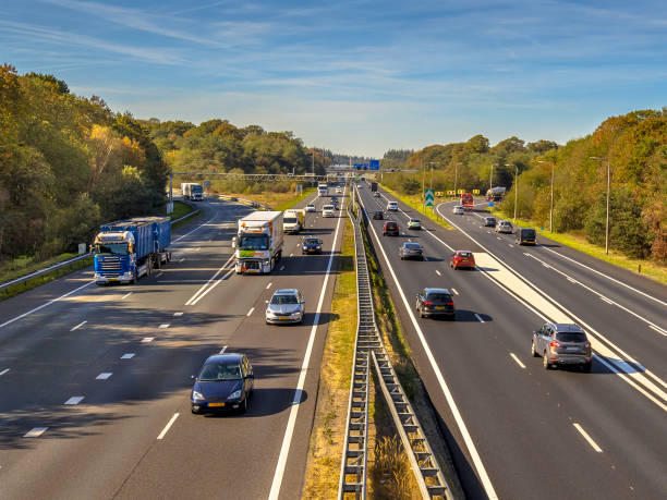 istock Afternoon Traffic seen from Above 1185727486