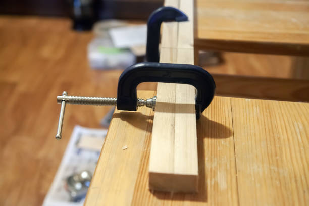 istock Clamp Bonded Wood Bars, DIY Making from Wood, Bonding Blanks 1185729920
