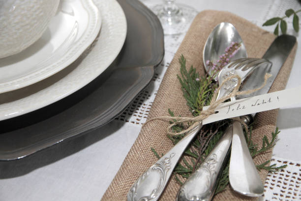 istock decoration food restaurant table 1185731542
