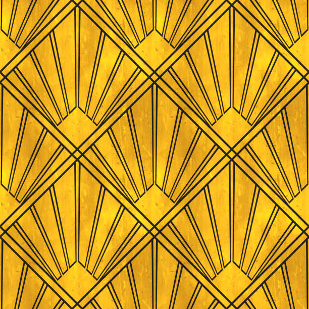 istock Art Deco Golden Age - Scales - Seamless Tile Pattern HD - 06 1185733477