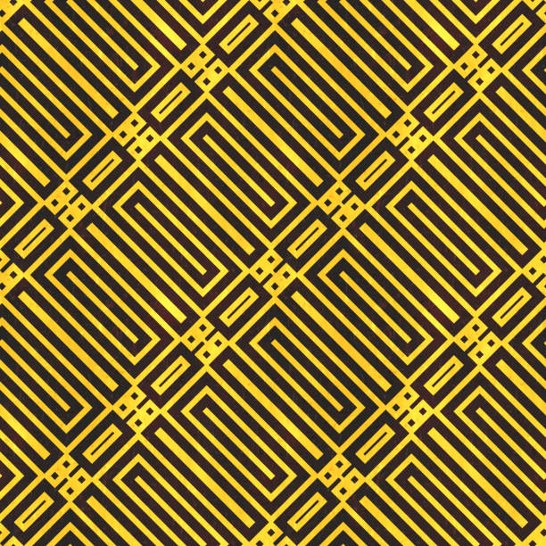 Art Deco Golden Age Scale Square Circle - seamless high resolution and quality pattern tile for 2D design and 3D as background or texture for objects - ready to use.