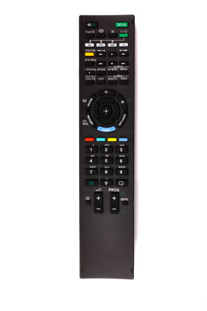 istock unnamed tv remote control on white background 1185734474