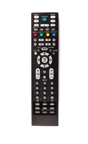 istock unnamed tv remote control on white background 1185734487