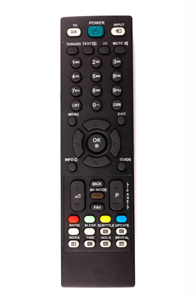 istock unnamed tv remote control on white background 1185734727