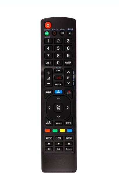 istock unnamed tv remote control on white background 1185734773