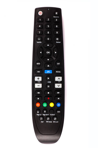 istock unnamed tv remote control on white background 1185735693