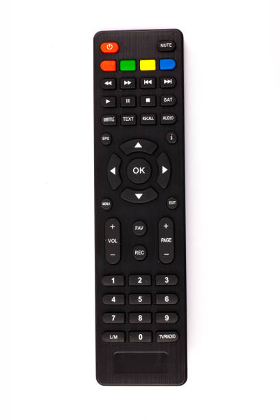 istock unnamed tv remote control on white background 1185736175
