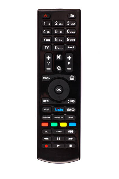 istock unnamed tv remote control on white background 1185741252