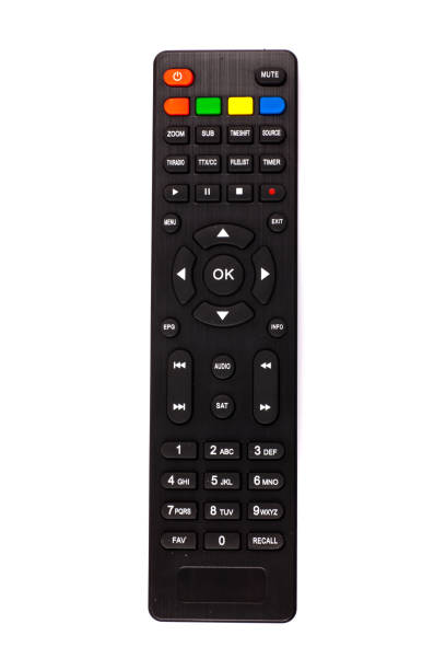 istock unnamed tv remote control on white background 1185741311