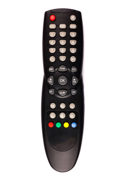 istock unnamed tv remote control on white background 1185741580