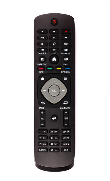 istock unnamed tv remote control on white background 1185742269