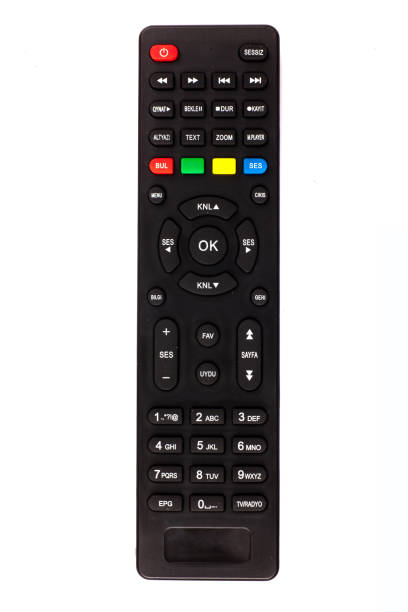 istock unnamed tv remote control on white background 1185742611