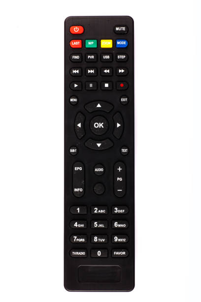 istock unnamed tv remote control on white background 1185742642