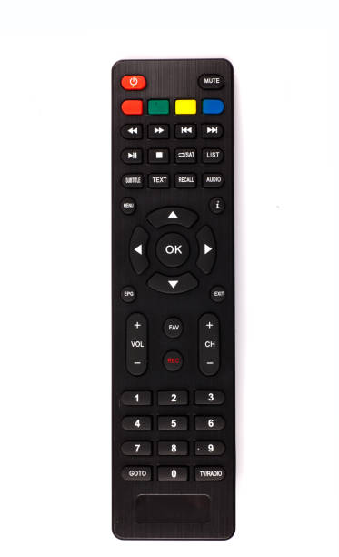 istock unnamed tv remote control on white background 1185742752