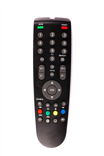 istock unnamed tv remote control on white background 1185744008