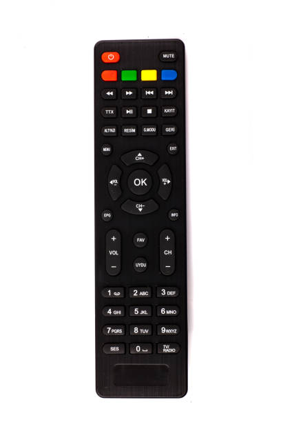 istock unnamed tv remote control on white background 1185745424