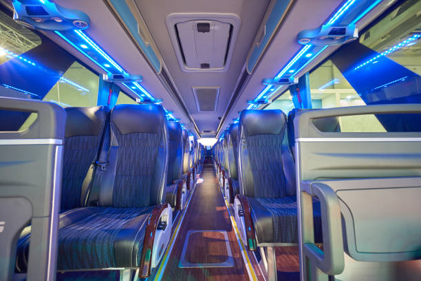istock Interior of the bus 1185746410