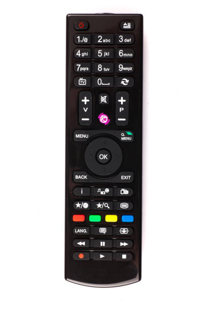 istock unnamed tv remote control on white background 1185746491