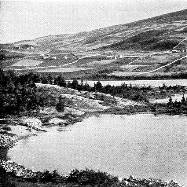 istock Mjosa Lake in Norway - 19th Century 1185748366