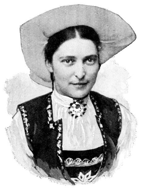 istock Norwegian Woman in Traditional Clothing - 19th Century 1185748933